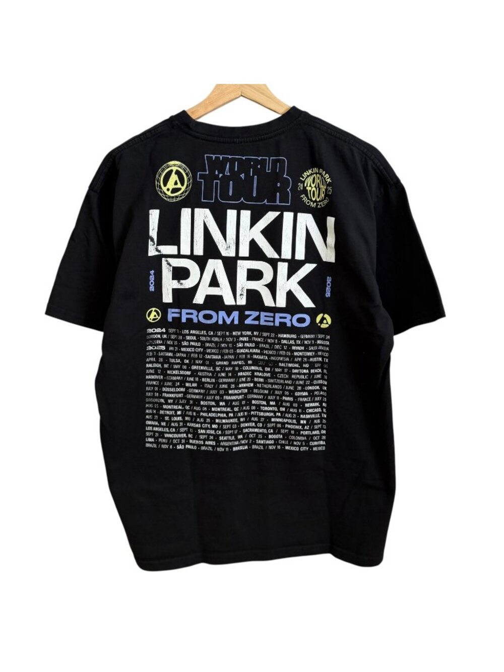 Linkin Park From Zero Tour 2025 Concert Merch Tshirt Black L Metal Rock Numetal‎ - Picture 2 of 6